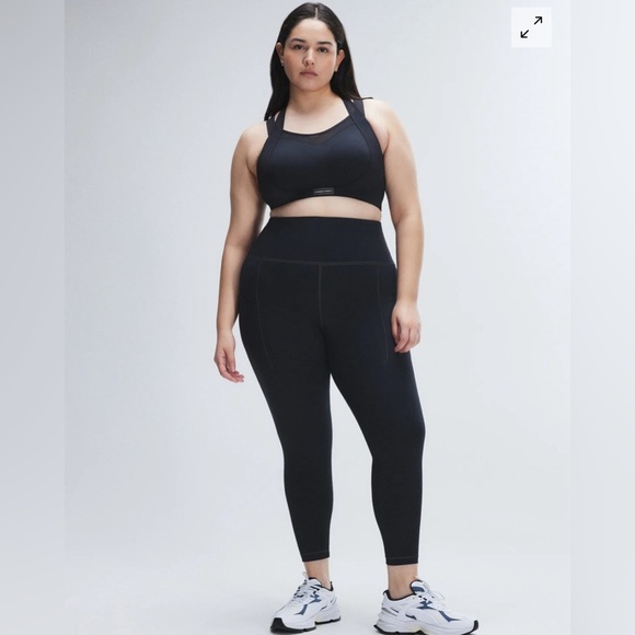 NWT,Savage x FentyRUNNING HOT 7/8 HIGH-WAIST SIDE POCKET LEGGING,Black caviar,XL - Picture 2 of 5